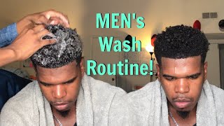 Simple Wash Routine for Natural Men No ExtrasShortMedium Length Hair [upl. by Depoliti]