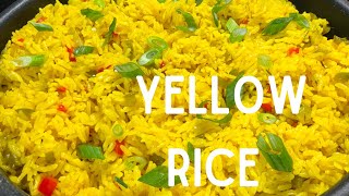 Easy Yellow Rice  How to Make Seasoned Yellow Rice  Recipe [upl. by Jordon]