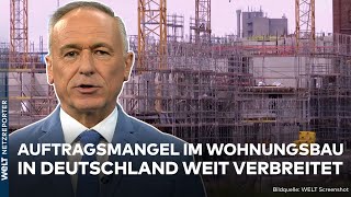 DEUTSCHLAND Krise am Bau Auftragsmangel im Wohnungsbau weit verbreitet [upl. by Kristoffer]