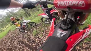 Dirt Bike riding in Australia gap creek moto Trails and MX track PT3 [upl. by Jez468]