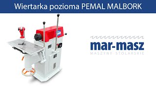 Wiertarka stołowa pozioma do drewna PEMAL MALBORK DWLA25  MarMasz  Woodworking Machines [upl. by Jeramie]