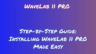 WaveLab 11 PRO WaveLab 11 PRO2024 [upl. by Ecirtam40]