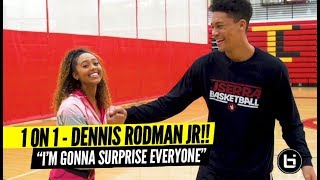 Dennis Rodman Jr Up Close amp Personal w Son of NBA Legend 1 on 1 Gets Heated 😂😂😂 [upl. by Sigler643]