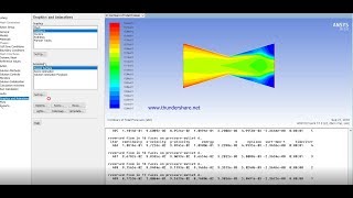 Flow Through Nozzle  Compressible Flow  Density Based Solver  Fluent [upl. by Adnotal234]