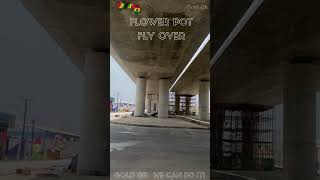 The Flowerpot Flyover Project A Drones View of Ghanas Infrastructure Progressing 🇬🇭 ghana accra [upl. by Raddie]