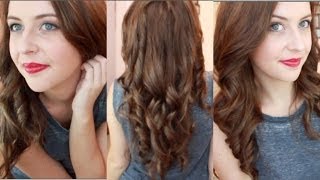 How To Curl Your Hair With A Straightener  spreadinsunshine15 [upl. by Ennaitsirhc26]