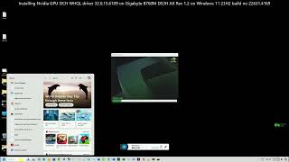 Nvidia GPU DCH WHQL driver 320156109 on Windows1123H2226314169GBB760MDS3HAXrev12 [upl. by Jonie]