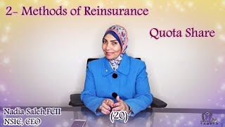 20 What are the Methods of Reinsurance and How to apply ماهى طرق اعاده التأمين وتطبيقاتها [upl. by Lewellen]