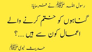 Hadees Nabvi  Gunhaon ko khatam Karne wale Amal  Best words of Prophet Muhammad PBUH [upl. by Rakabuba67]