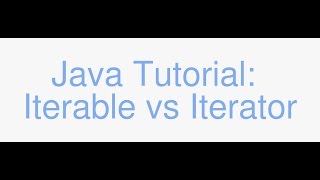 Java Iterable vs Iterator tutorial and code [upl. by Donia]