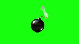 Chroma Key  Explosive Bomb Effect Green Screen for Video Editing [upl. by Tabina]