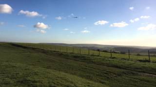 RC Glider  RCMCM Typhoon landing at Ditchling Beacon [upl. by Htennaj]