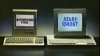 Atari 1040 ST VS Macintosh Plus Marketing Competition back in 80s [upl. by Noach]