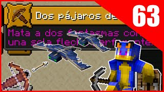 DOS PÁJAROS DE UN TIRO  Completando Todos Los Logros De Minecraft 63 [upl. by Astrid394]