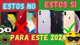 QUE iPhone COMPRAR en ESTE 2024🤔 quotLos MEJORESquot👌 [upl. by Aralk]