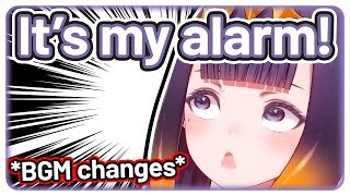 Ina talks about the alarm shes using BGM changes 【Hololive EN】 [upl. by Akinahs265]