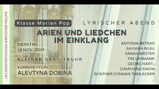 Lyrischer Abend Arien und Liedchen im Einklang [upl. by Akimyt]