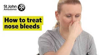 How to Treat Nose Bleeds  First Aid Training  St John Ambulance [upl. by Ziladnerb]