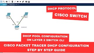 How to Enable DHCP Protocol on Layer 2 Switch on CISCO Packet Tracer 💻 [upl. by Ameen]