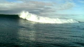 Huge wave almost swallows ski boat whole  Umzimkulu River Mouth [upl. by Arvin1]