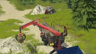 Farming Simulator 2015  Forestry on the Alps 002 [upl. by Dominica]