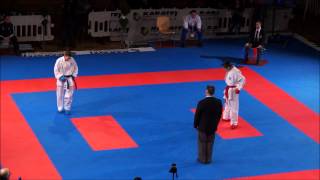 Karate1 PL amp YC Salzburg 2013  KRYVA vs PLANK  Kumite fem 50 FINAL [upl. by Mikael785]