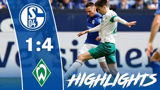 Niederlage im Spitzenspiel  Highlights  FC Schalke 04  SV Werder Bremen 14 [upl. by Lucilla974]