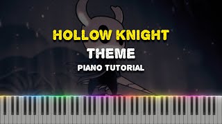 Hollow Knight Theme Piano Tutorial Synthesia [upl. by Ginnie993]