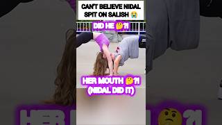 CANT BELIEVE Nidal Wonder spit on Salish Matter😳🥺 nalish shorts funny trending shortsvideo [upl. by Leacock]