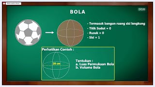 Volume dan Luas Permukaan Bola  Matematika Dasar [upl. by Ball]