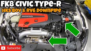 FK8 Civic Type R Exhaust HKS Legamax vs HKS Spec L [upl. by Leitnahs]