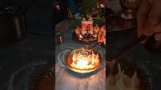 Shiva Linga Pooja🙏🌸art shots viralshort diy youtubeshorts [upl. by Lavinia]