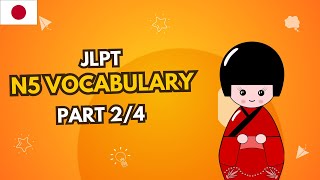 JLPT N5 Vocabulary with images easy to remember Part 24 151350 [upl. by Shishko]