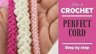 Crochet quick tip 0 Crochet tutorial for absolute beginners How to make a icord for a garland [upl. by Ivatts]