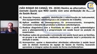 Atribuição do Auxiliar de Saúde Bucal ASB Concursos [upl. by Pownall]