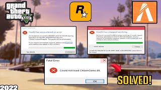Fix FiveM Fatal Error amp Early Exit Trap How to Solve Could Not Load CitizenGamedll Crash [upl. by Weiler]