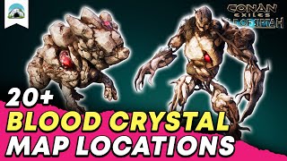 20 Blood Crystal Locations Isle of Siptah Guide  Age of Sorcery Chapter 3  Conan Exiles [upl. by Jany]