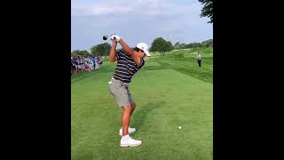 Charlie Woods 2024 US Junior Am golf shorts [upl. by Esorlatsyrc457]