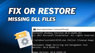 Fix or Restore Missing DLL Files in Windows [upl. by Moorefield701]