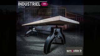 Magnifiques tables et chaises atelierloftindustriel de Simeuble [upl. by Waynant]