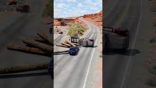 Realistic Highway Car Crashes 73  BeamNGdrive [upl. by Nasas404]