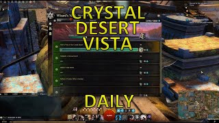 GW2  FastEasy View A Vista In Crystal Desert Daily Wizards Vault [upl. by Dabbs231]