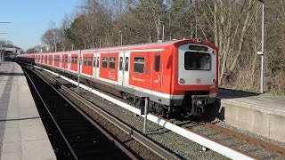 SBahn Hamburg  S21 bis Pinneberg mit den Zügen der Baureihe 472 1080p [upl. by Lindo]