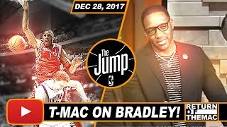 Tracy McGrady Stays Humble On His Famous Dunk Over Shawn Bradley  The Jump  Dec 28 2017 [upl. by Anis364]