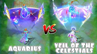 Aurora Veil of the Celestials VS Aquarius Skin Comparison [upl. by Arvid179]