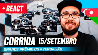 F1 REACT AO VIVO  GP DO AZERBAIJÃO DE 2024 [upl. by Ahsilef682]