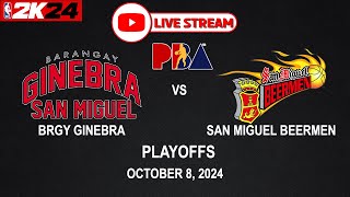 LIVE NOW BRGY GINEBRA vs SAN MIGUEL BEERMEN  PBA SEASON 49  October 8 2024  CPU vs CPU [upl. by Ailliw391]