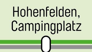 Haltestelle Stausee HohenfeldenCampingplatz [upl. by Bordie]