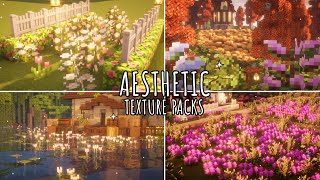 ˚‧｡⋆🌻Aesthetic Minecraft Texture Packs🍓✩‧₊˚  Minecraft Resource Pack Showcase [upl. by Ostraw]