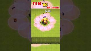 Town Hall 16 Vs Bat Spell  clashofclans coc [upl. by Cattan]